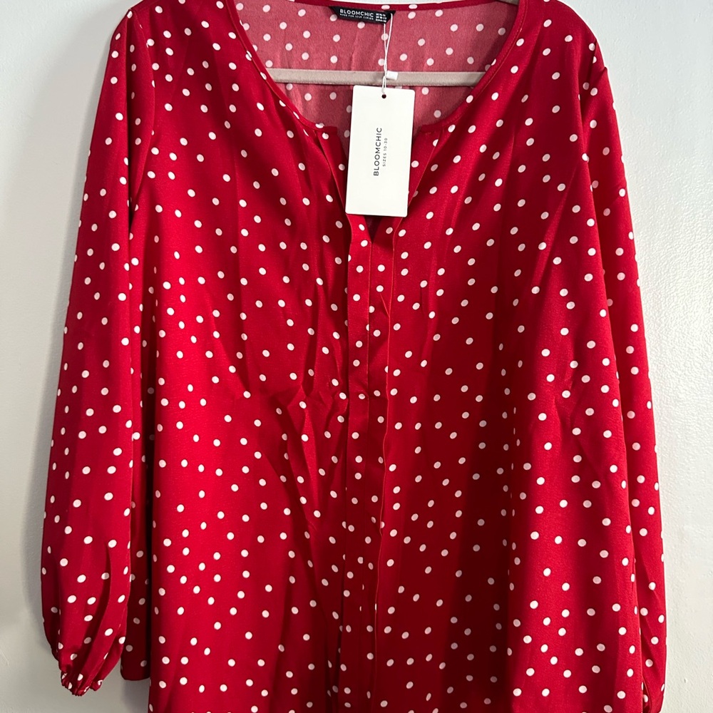 Bloomchic polka dot blouse BNWT